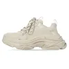 Designer Balencigaly Triple S baskets Casual Chaussures Men de femmes hommes Plateforme claire semelle noire blanc gris rouge bleu néon vert beige rose rose entraîneurs de sport coureurs 7 chaussures