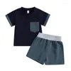 Set di abbigliamento Mubineo Bambino Neonato Abbigliamento estivo T-shirt Pantaloncini Completi T-shirt a maniche corte Set