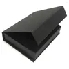 Present Wrap Paper Box Cardboard Storage Business Juvelfodral Small Craft Flip Cover Party Rectangle Wedding Favor Diy Black Packaging