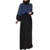 Roupas étnicas Eid Mulheres Muçulmanas Abayas Patchwork Long Maxi Vestidos Ramadan Vestido de Festa Dubai Kaftan Árabe Robe Islâmico Jalabiya Vestidos