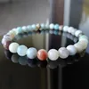 MG1190 6 mm äkta Amazonite pärlarmband för män mode yoga mala mäns armband336k