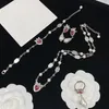 Collier pour amour, ensemble de bijoux, boucles d'oreilles et Bracelet à la mode pour femmes, longue chaîne, Supply247o