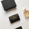 Najwyższej jakości luksusowe torebki projektanta karty portfele CCL z oryginalnym pudełkiem miękkie jagnięta oryginalne skórzane damskie monety portfela Portfera Portfera AP1790