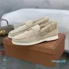 2023-Shoes Casual Shoe Walk Flats Suede Leather Fur Inside Winter Driving Luxury Design Open Mens Women Mocassin 36-46