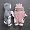 Down Coat Baby Costume Rompers Kids Clothes Autumn Winter Boy övergripande tjej Jumpsuit plagg tjock varm bekväm ren bomullsjacka rockar 231007