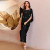 Ethnic Clothing Morocco Abaya Women Elegant Muslim Diamonds Long Maxi Dress Turkey Kaftan Party Gown Dubai Evening Jalabiya Caftan Eid