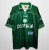 1992 1992 Palmeiras R. Carlos 레트로 축구 유니폼 Edmundo Mens Zinho Rivair Evair Home Green Football Shirts Mens Uniforms