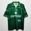 1992 1999 Palmeiras R. CarlosレトロサッカージャージEdmundo Mens Zinho Rivaldo Evair Home Green Football Shirts Mens Uniforms