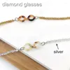 Fashion Accessories Metal Eyewears Cord Holder Portable Anti Slip Glasses Chain Eyewear Retainer Gold Silver Eyeglass Lanyard Hold Straps