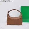 Bottga Ventas Borsa a tracolla Wallace con top in tessuto Intrecciato 7A Mini tote fatta a mano per adolescenti Designer Mini Lunch Box da donna Underarm7a con logo in vera pelle