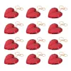 Porte-clés 24 pcs paillettes porte-clés pendentifs couples bijoux coeur anneaux décor remplissage suspendus ornements décors