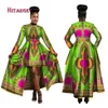 African Dresses for Women Dashiki Cotton Wax Print Batik Sexy Long Dress for Femal Traditional clothing WY1268298z