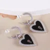 Colliers pendentifs Glaze émail personnalisé Love Key Boucles d'oreilles Collier