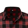 Chemises décontractées pour hommes Vêtements pour hommes 2023 Printemps Automne Plaid Chemise à manches courtes Rétro Jeunes Tout-Match Top Coat Taille américaine