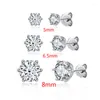 Boucles d'oreilles rondes en argent 925 pour femmes, 1 Ct, Moissanite, tendance, cadeau d'engagement, recommandation de bijoux LESF