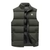 Herrjackor Autumn och Winter Jacket ärmlös topp Cold Resistant Warm Coat Brodered Logo Casual Fashion Style Style