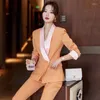 Women's Two Piece Pants Elegant Wine Formal Women Business Suits With And Jackets Coat Ladies Office Work Wear Professional Pantsuits