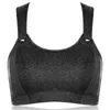 Yoga outfit högeffekt sportbh för kvinnor full täckning front justerbar lätt vadderad trådfria underkläder 34 36 38 40 42 b c d e f g h