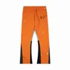 Modische und bequeme Hose für Herren und Damen, Jogginghose mit gesprenkeltem Buchstabendruck, lockere Freizeithose für Herren und Paare