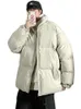 Erkek Ceketler Kış Ceket Erkekler Parkas Sıcak Ceket Sıcak Erkek Stand Yakası Düz ​​Renk Gündelik Parka Kadın Moda Sokak Giyim 5xl 231007