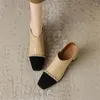 Robe chaussures 2023 automne mocassins en cuir véritable français bout carré talon épais chaîne en métal talons hauts hiver femmes pompes pour