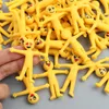 Rekbaar Happy Man-speelgoed Een kleverig rekbaar slijmerig kleverig tekstspeeltje voor stress-angstverlichting Zintuiglijk gelspeelgoed voor kinderen en volwassenen
