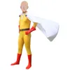 One Punch Man Cosplay Saitama Anime Superhero Saitama Cosplay Joksuit Outfits Cloak Płaszcz Maska Halloween Costumes Men Boyscosplay