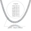 Ожерелья с подвесками JINAO 10 мм Iced Out ожерелье, модные ювелирные изделия, качественный набор зубцов, большой размер, пасьянс, теннисная цепочка, мужские блестящие CZ, очаровательные хип-хоп