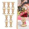 Party Decoration 6.3 "Metal Urn Planter Elegant Wedding Centerpieces Vase For Tall Trumpet Flower Holder