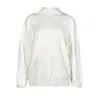 Kvinnors tröjor 2023 Lång överdimensionerad tröja med hög krage Lös ärmbeläggning Ins stickad fast färg Simple Top
