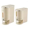 Storage Bottles Rice Dispenser Sealed Moisture Proof Bucket With Cup Grain Box For Cabinets Pantry Racks Cupboard Closets