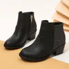 Bottes enfants 2023 coréen automne filles occidentales denim court taille moyenne enfants mode talons bas brillant élégant mignon