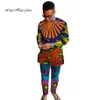 Ankara Fashions Herrkläder Dashiki Set Two Pieces Set Men Shirts Pants Set for Men Slim Fit Shirts Plus Size 6xL WYN249233E