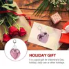 Porte-clés 24 pcs paillettes porte-clés pendentifs couples bijoux coeur anneaux décor remplissage suspendus ornements décors