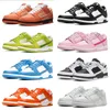 Topsportmarket män kvinnor skor platt sneakers låg panda svart vit grå dimma trippelrosa rose viskar team guld blå hallon jordgubbe persika mens casual tränare