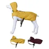 Impermeabile per animali domestici per abbigliamento per cani - Grande portatile universale con cappuccio e abbigliamento riflettente Forniture da viaggio per esterni