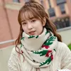 esigner scarf for women Christmas Knitted Scarf Autumn Winter Fashion Warm Woolen Scarf Women Double-Sided Scarves Shawls Wrap Christmas Gifts