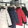 Tasarımcı Kanadalı kaz orta uzunlukta versiyon puffer ceket aşağı parkas kış kalın sıcak katlar kadın rüzgar geçirmez sokak giysisi472564