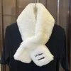 Fashion designer's winter scarf fiber fur super warm advanced belt buckle non-hair removal 3-color choice bib scarf