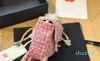 Nuevo bolso de diseñador de lujo con cadena de caramelo, bolso de cena con solapa de lana, bolsos para axilas para mujer, bolsos de hombro, bolsos cruzados de diseñador, rosa y negro