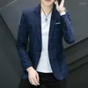 Men's Suits 2023Men's Suit Fashion Handsome Trend High-end Boutique Leisure Coat Youth Korean Version Slim Men Blazer