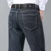 New JEANS Pantaloni pant Pantaloni da uomo Stretch FELPA ispessimento invernale DDicon Jeans aderenti ricamati pantaloni di cotone lavati dritti business casual XL9514-0