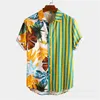 Herren-Freizeithemden, 2023, Sommer-Jugend-Top, hawaiianischer Strand-Stil, leichte, atmungsaktive Baumwolle, hochwertiges Polo-Hals-Kurzarmhemd