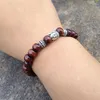 SN0407 Hela modebrunträpärl Buddha Armband billig pärla man buddhist mala yoga smycken 276g