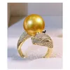 Carttiers Ring Designer-Schmuck Damen Originalqualität Kopf Leopard Perlenring Leopardenring Perlmutt Muschel Meerwasser Dicker Goldperlenring