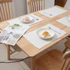 (300 stuks) Blanco sublimatie DIY Print Placemats Polyester Linnen matten Overige printerbenodigdheden