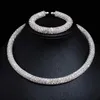 Halsreifen Disign Luxus Maxi Kristall Kragen Halskette Gold/Silber Überzogene Strass Drehmomente Choker Halsketten Für Frauen Hochzeit Schmuck 231007