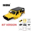 Diecast Model Injora osmonterad 12 3inch 313mm hjulbas kroppsbilskal för 1 10 RC Crawler Axial SCX10 II 900 90047 WRANGLER 231007