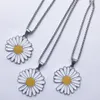 Quan Chi Dragon Same Style Daisy Neckle Sunflower PMO Little Pendant Decorated Para-Noise2 0 Hip-hop Fashion Personalit Chains264v