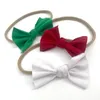 Accessori per capelli Rosso Verde Natale Fascia per capelli per bambini Testa per outfit per bambini Set di tre pezzi con fascia per fiocco all'ingrosso